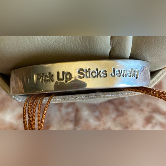 PICK UP STICKS double sided Pendant/Necklace; Owl/Peacock Design; NWOT - Picture 4 of 5